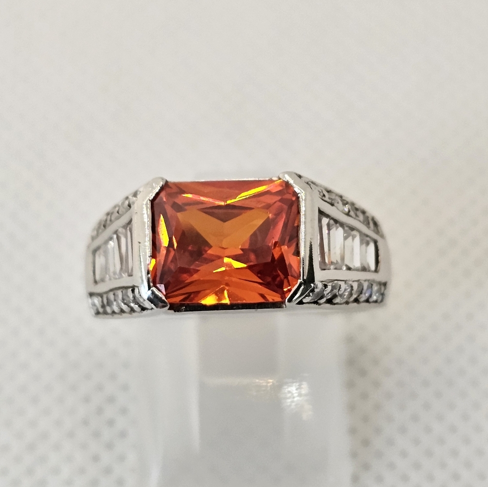 Vintage Victoria Wieck Absolute Gemstones Sterling Silver Ring Sz 8! - Picture 9 of 14